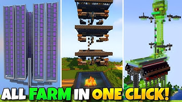 Build All MINECRAFT Farms in One Click | Instant farm mod for Minecraft PE/Java/bedrock 1.21 & 1.22