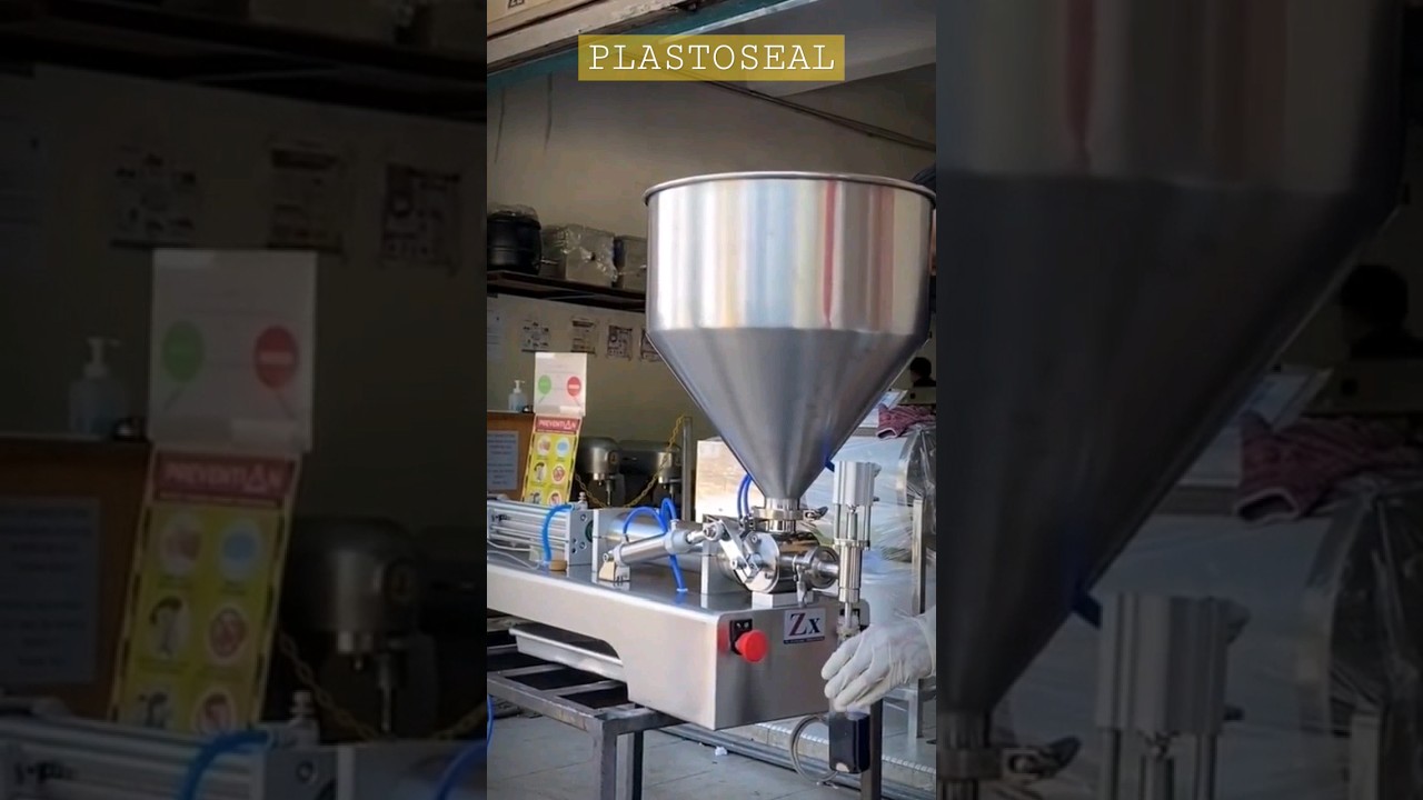 Thick syrup filling machine / Pneumatic paste filler