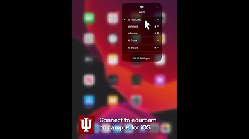 Connect to eduroam on campus for iOS
