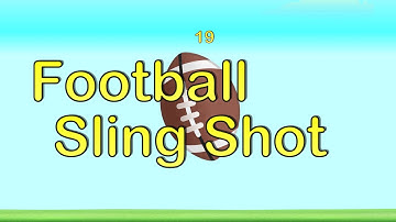 Free Game Template - Football Sling Shot - Football Template for Buildbox #NoCode