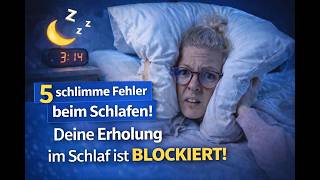 5 Fehler, die deine Erholung im Schlaf blockieren