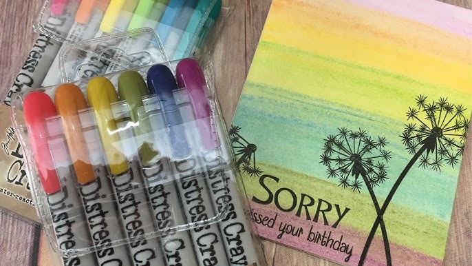 Tim Holtz Distress Crayons + Embossing Glaze 