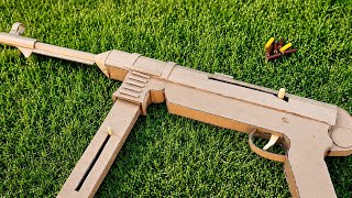 How to make a semi-automatic cardboard gun that shoots