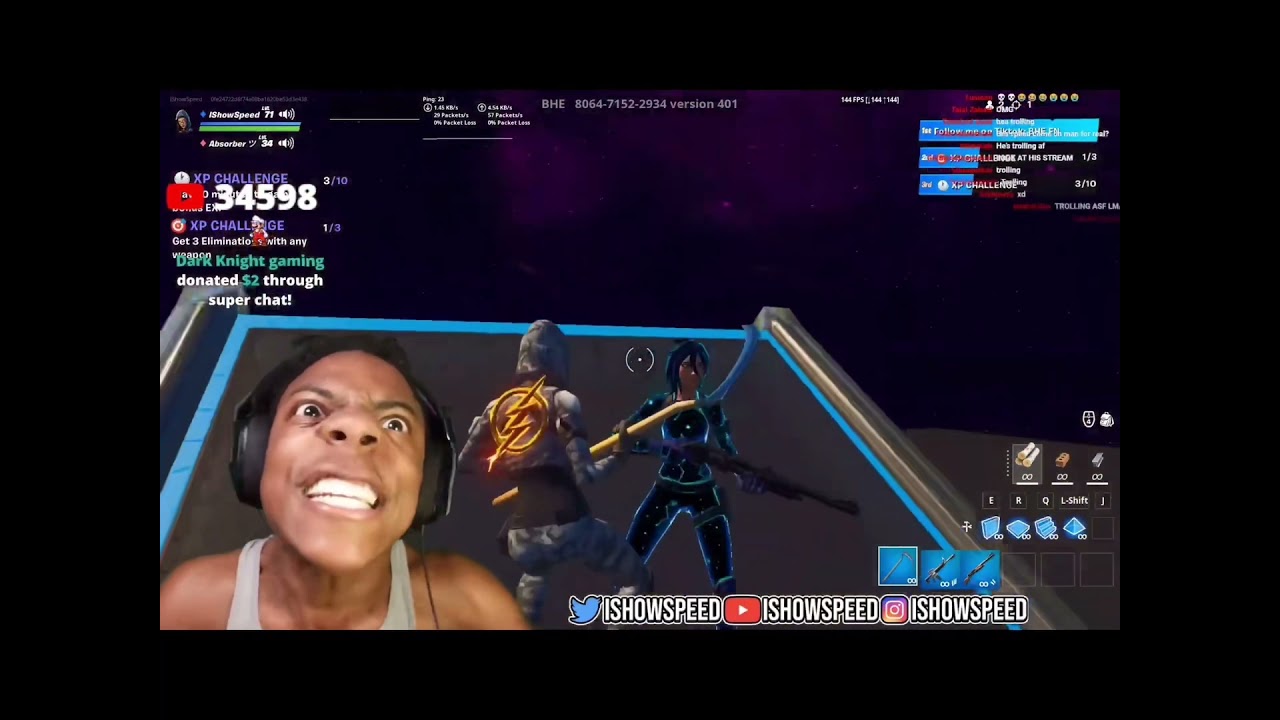 ABSORBER pretends to be an abusive boyfriend in front of ISHOWSPEED BOTH POVS (COPS CALLED)