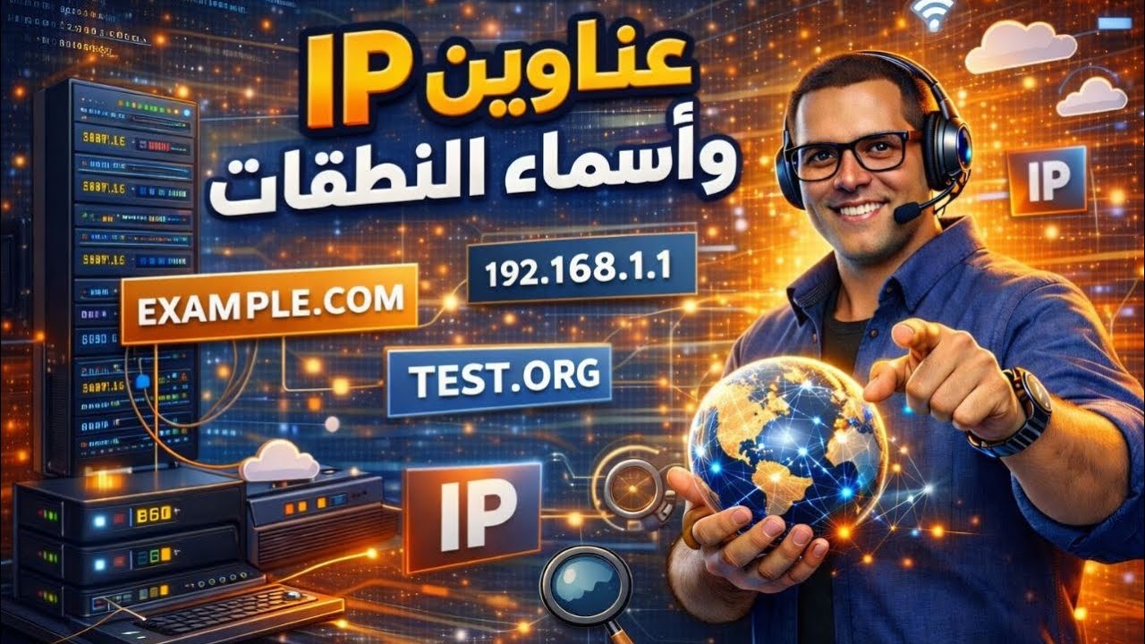 عناوين IP وأسماء النطاقات (DNS) ببساطة | الدرس الثانى مادة البرمجة والذكاء الاصطناعى