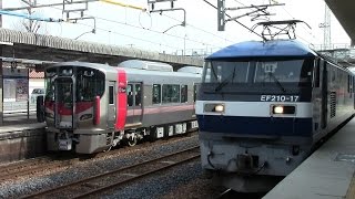 【山陽本線】JR貨物 EF210-17号機牽引 5061レ貨物列車 西条駅通過