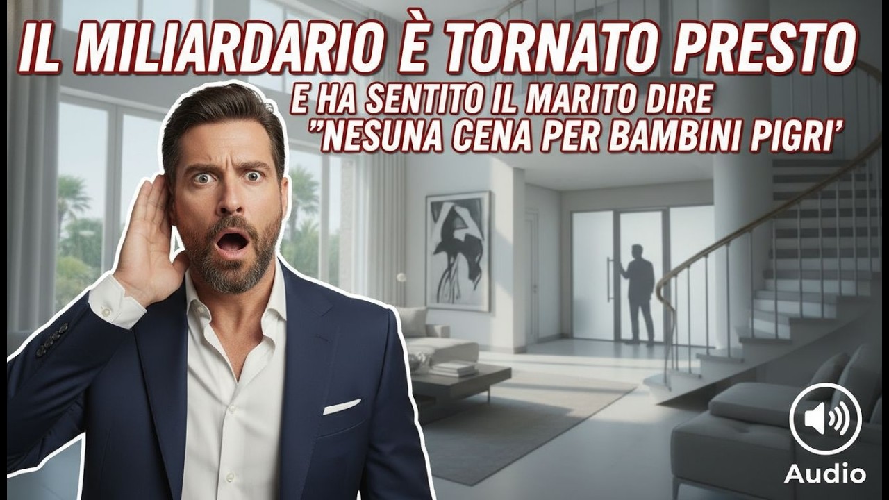 IL MILIARDARIO È TORNATO A CASA PRESTO — E HA SENTITO SUO MARITO DIRE “NESSUNA CENA PER BAMBINI..