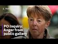 Post office inquiry chairman intervenes as public gallery scoffs