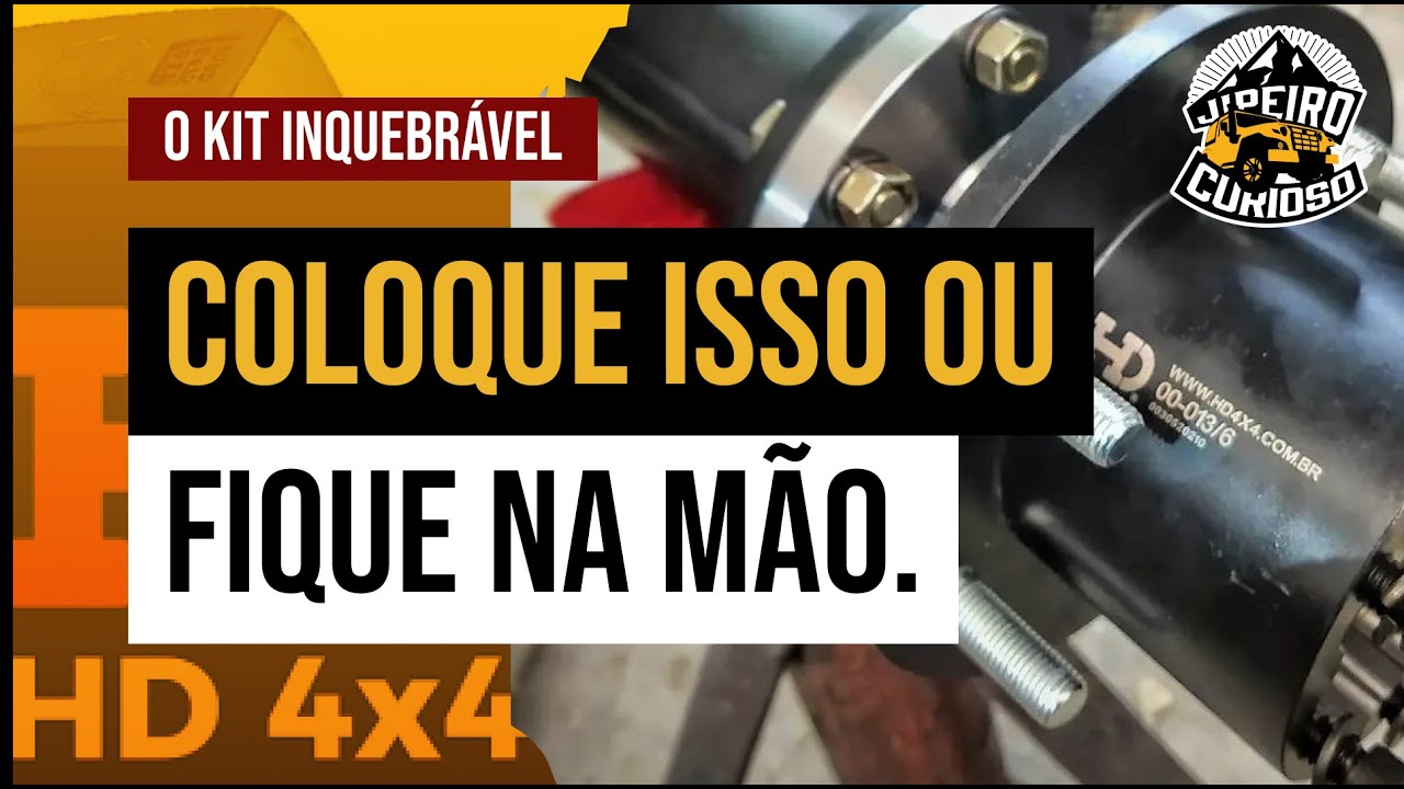 TROCA DO KIT SEMI EIXO + CUBO DE RODA ORIGINAL PELO KIT DA HD 4X4 FORJADO - O PASSO A PASSO