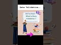 Data Validation #coding #codinginterview #education #information #machineleaning