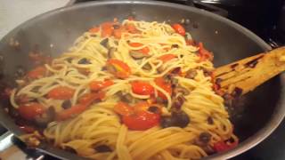 Pasta with Tomatoes, Anchovies and Chiles