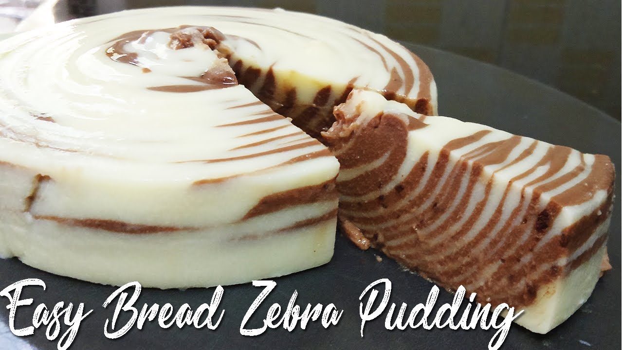 EASY ZEBRA BREAD PUDDING ������������..|| ബ്രെഡും പാലും ഉണ്ടെങ്കിൽ..|| CHOCO - VANILLA BREAD PUDDING