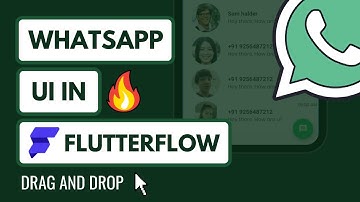 Cloning WhatsApp UI using FlutterFlow | Flutter UI Clones | FlutterFlow Tutorial for Beginners
