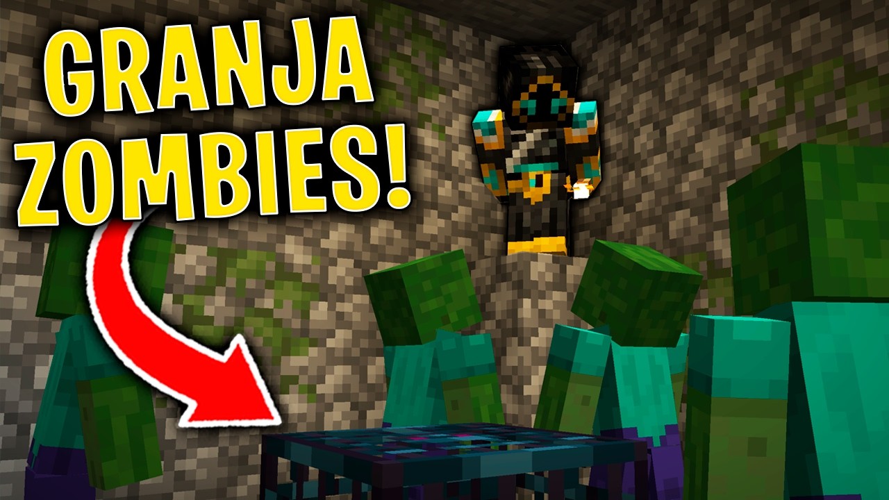 Como hacer una Granja de Zombies! EP. 4 💖 Minecraft Directo