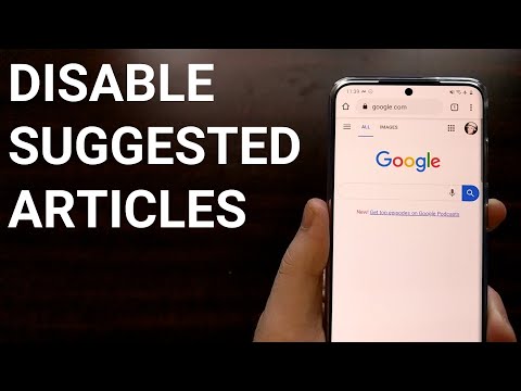 Disable and Remove Suggested News Articles from the Google Homepage?