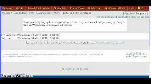 MT012 - Setting Up Assignments - Moodle V1
