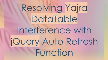 Resolving Yajra DataTable Interference with jQuery Auto Refresh Function