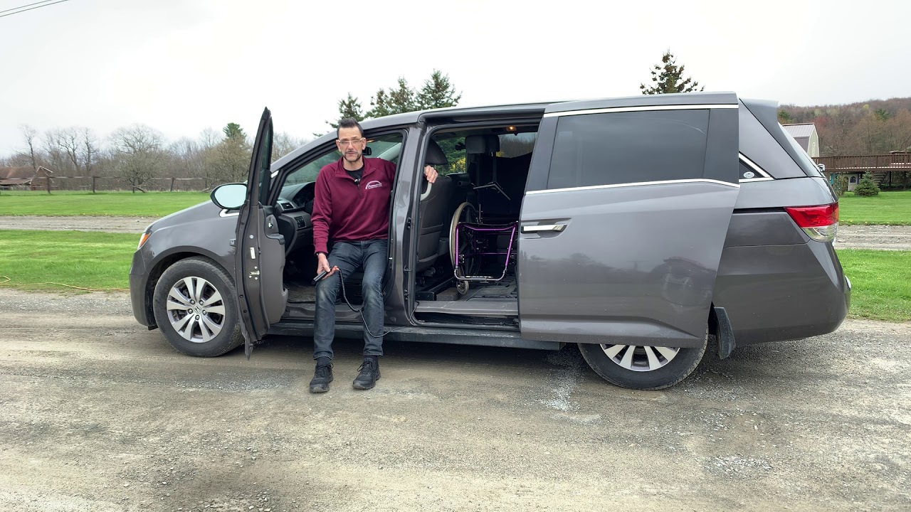 EasyStow PIT Lift Wheelchair into Driver Sliding Door of Honda Odyssey