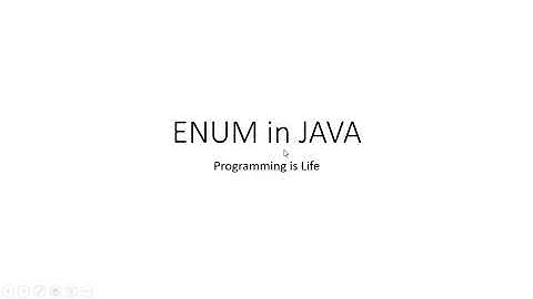 Enum in JAVA