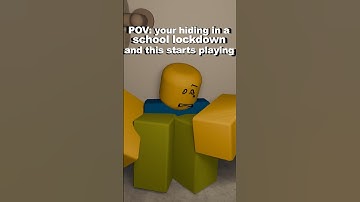 POV: your hiding in a school lockdown and this starts playing: #shorts