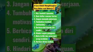 8 Cara Menghilangkan Rasa Malas shorts storywa tips informasi