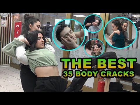 ASMR loud top 35 best cracking compilation & barber neck, back, ear, hair cracking & female cracking
