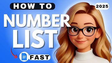 How to Use Google Docs Numbered List