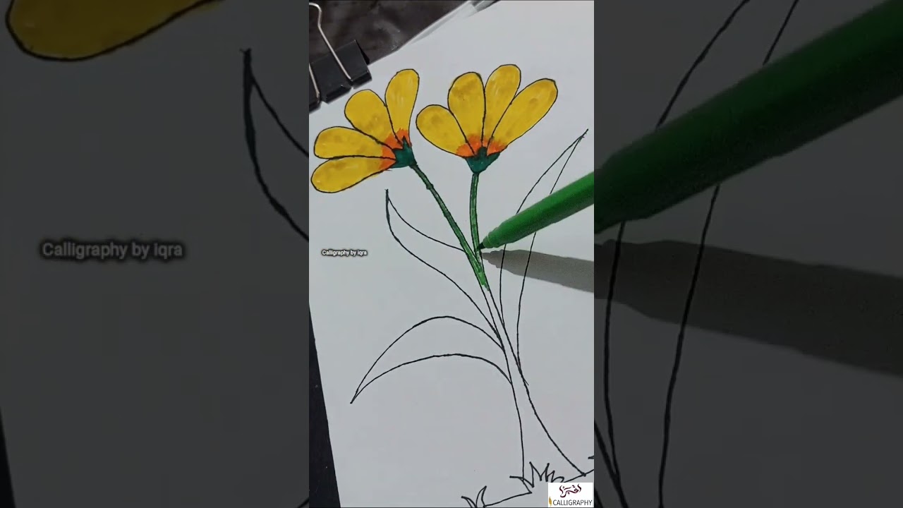 Flower Colouring | Satisfying Art 