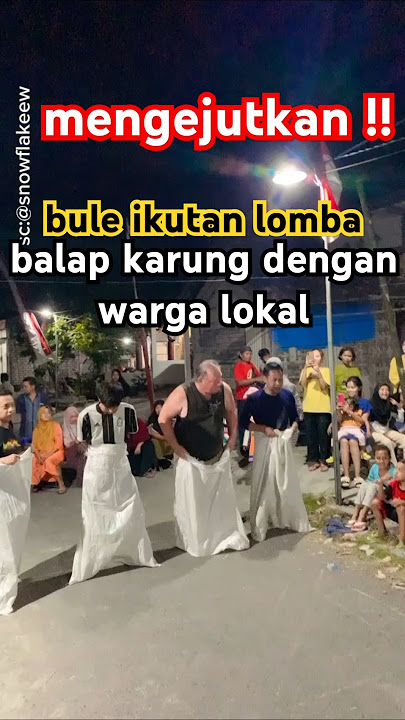 foreigners join the sack race! #foreigners #funny #shortviral #augustcompetition #competition