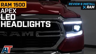 20192023 RAM 1500 APEX Series HighPower LED Headlights Review & Install