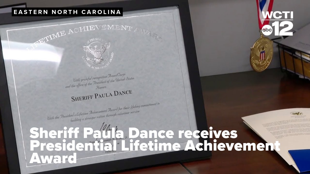 Sheriff Paula Dance receives Presidential Lifetime Achievement Award