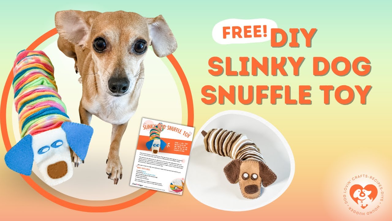 Snuffle Dog Toy Slinky Dog, Digital Download PDF Pattern, DIY Craft, Treat  Dispenser, Canine Enrichment, Keep Dogs Busy Toy, Hide Treats 