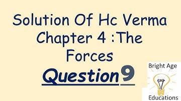 Solution Of Question 9 Hc Verma  Volume 1 Chapter 4 The Forces