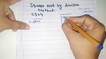 square root of 2304 by division method