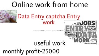 Online work from home Data Entry captcha Entry monthly 25000 income screenshot 4