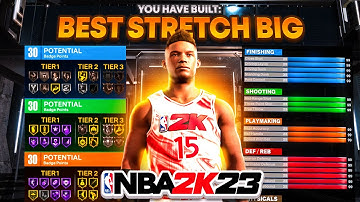 BEST STRETCH BUILD IN NBA 2K23! GAME BREAKING DEMIGOD CENTER BUILD! Best Build 2k23