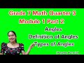 Angles|Grade 7 Math Quarter 3 Module 1 Part 2 #maths #mathematics #algebra #angle