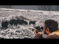 AWESOME WILD BOAR HUNT IN WINTER - KARDA EFSANE DOMUZ AVI MACERASI