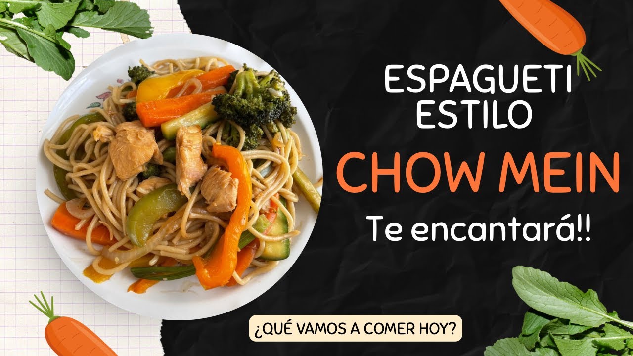 Espagueti estilo Chow Mein 🍲 