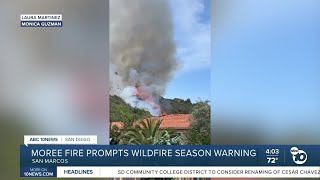 San Marcos brush fire warns of a potential challenging wildfire season ahead