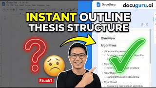 How to Structure a Research Paper in Seconds with AI (DocuGuru Tutorial 2025)