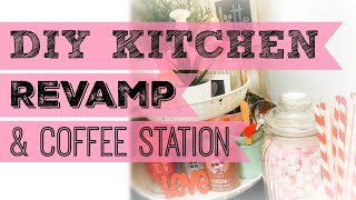 KITCHEN REVAMP & COFFEE STATION | Ikea & Poundland HACKS & DIY'S | Motivational Monday