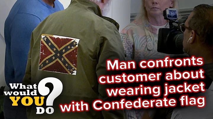 Man confronts customer wearing jacket with Confederate flag | WWYD - DayDayNews