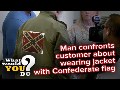 Man confronts customer wearing jacket with Confederate flag | WWYD