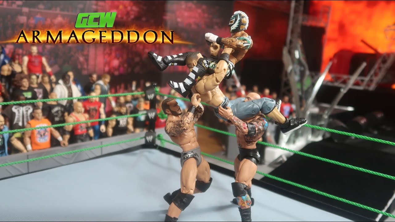 WWE』MYSTERIO & ORTON & K,ANGLE フィギュア