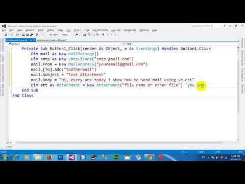 How to Attachment Email VB NET 2012