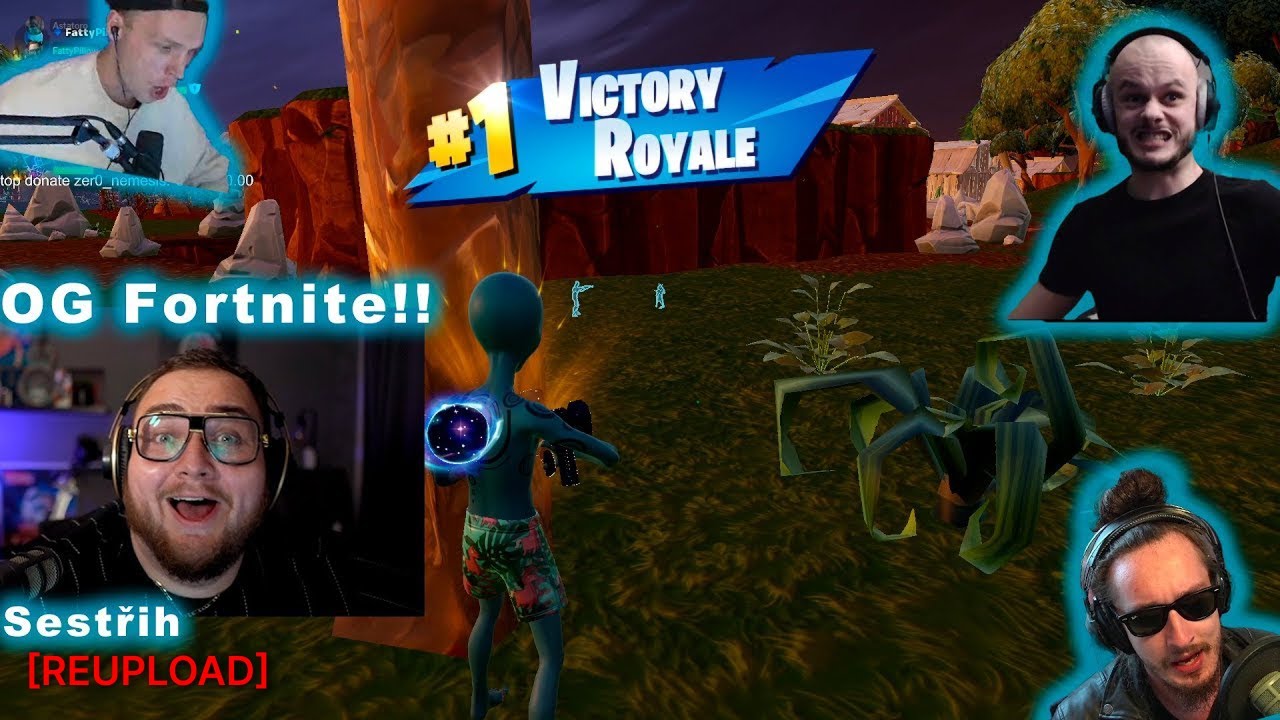 OG Fortnite | ‪@FattyPillowTV‬ , ‪@viktorsheen‬ , ‪@astatoro2105‬ a ‪@FlyGunCZ‬ [Sestřih ze streamu]