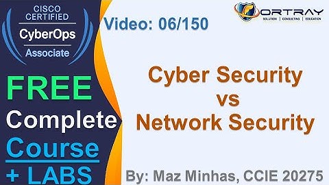 Free CCNA Cyber OPS |6 - Cyber vs Network Security  | Day 1 | CCNA Cyber OPS 200-201 Complete Course