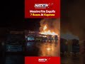 A massive fire broke out at the main bus stand in Kupwara, Jammu and Kashmir..