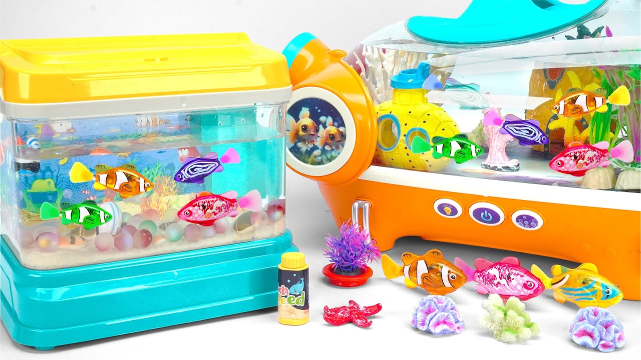 Satisfying Unboxing Zuru Robo Alive Aquarium & Robo Nemo Fish Playset ASMR